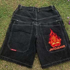 Jnco Denim shorts spring and summer thin RICK dopamine dance overalls (40 styles)-2430