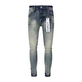 Purple New Men's Vintage Distressed Slim Skinny Jeans (34 styles)-2444
